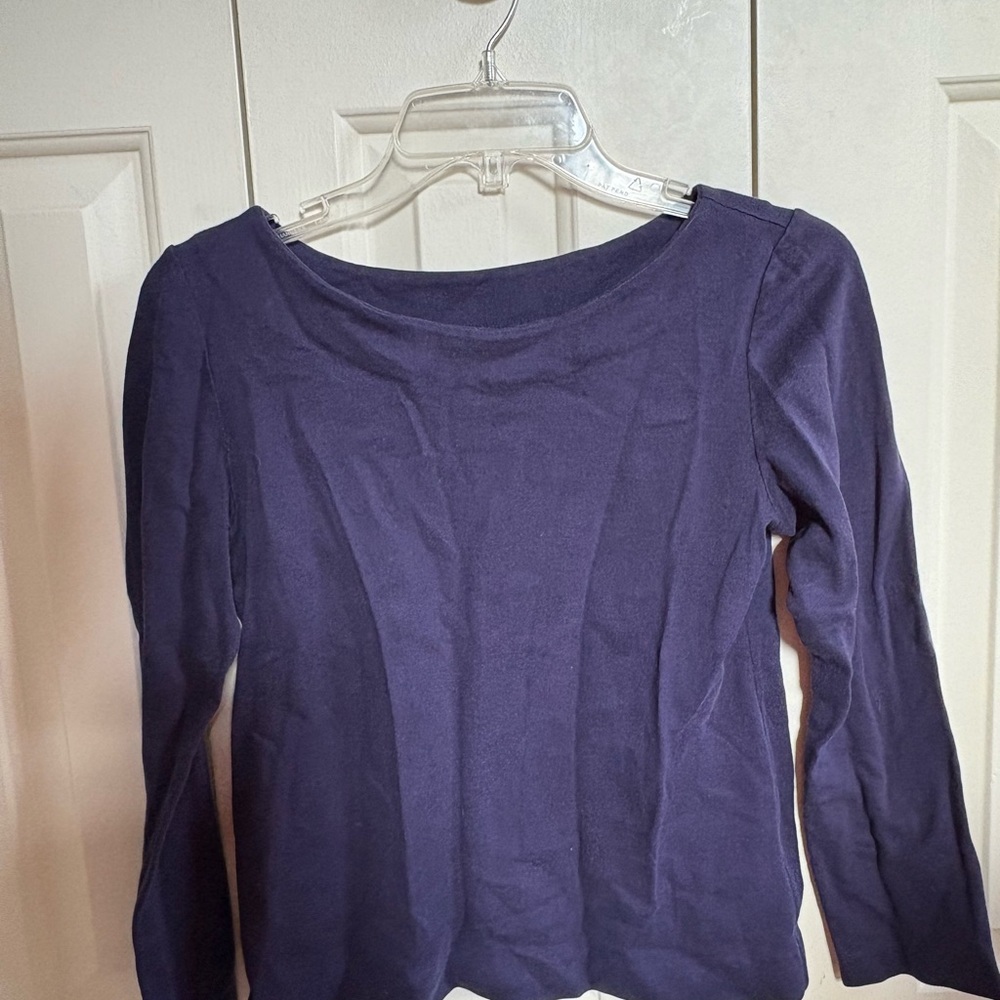 Source Unknown Deep Purple Long Sleeve Blouse